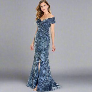 Montage by Mon Cheri navy dress, size 6